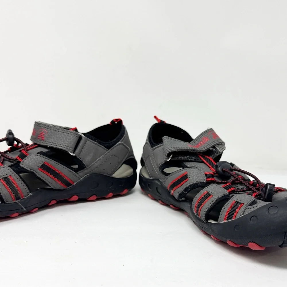 Kamik Crab Sporty Outdoor Water Shoes Gray Red Boys Size 5